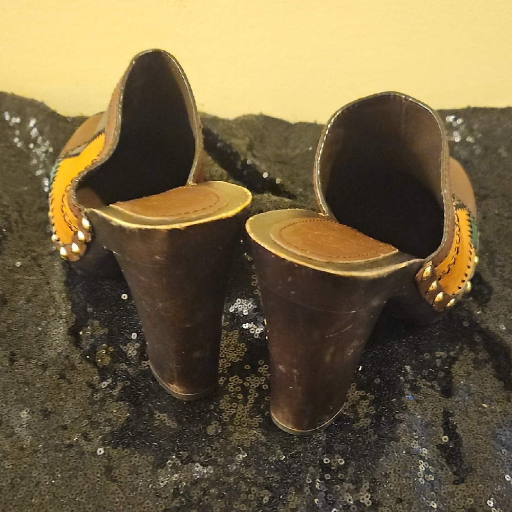 Coach Patchwork Leather Mules - image 2